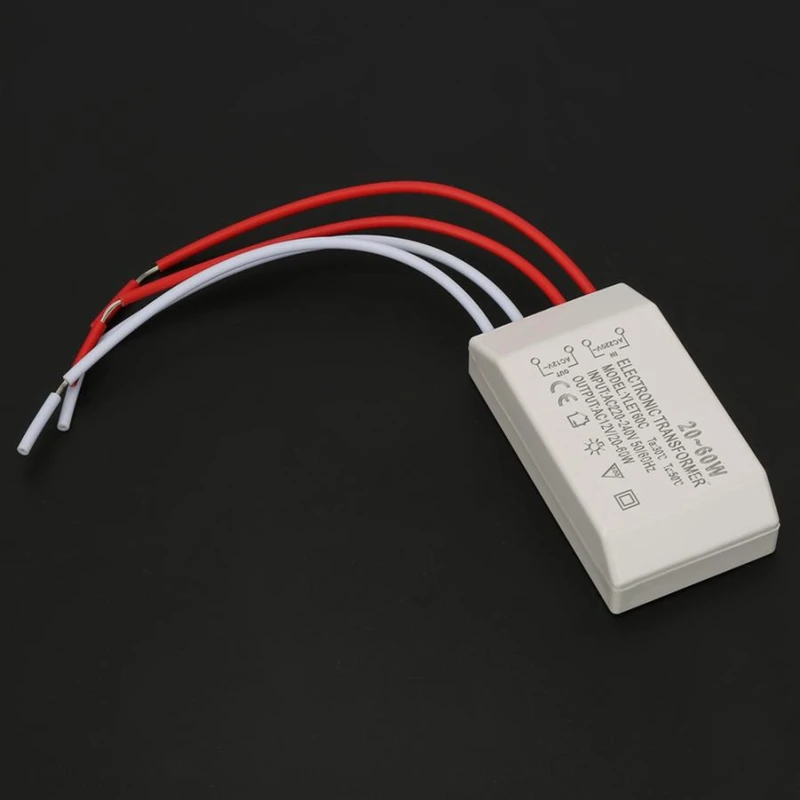 20-60W Electronic Dimmable 220V-12V Halogen Light Lamp Driver