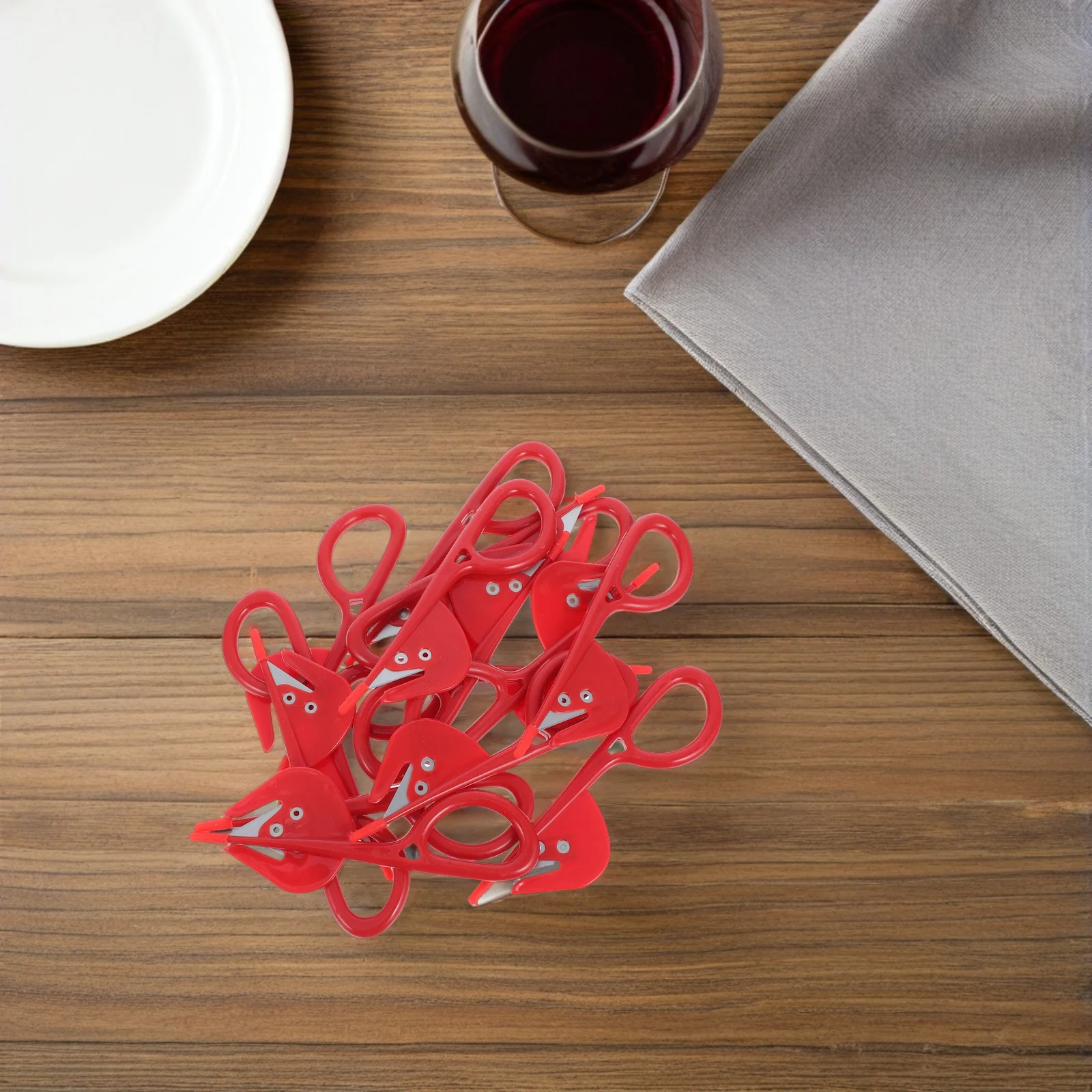 

15Pcs Poultry Intestine Tool Set Stainless Steel Chicken Duck Fish Intestine Cleaning Scissors Breaking Knife Ergonomic Handle