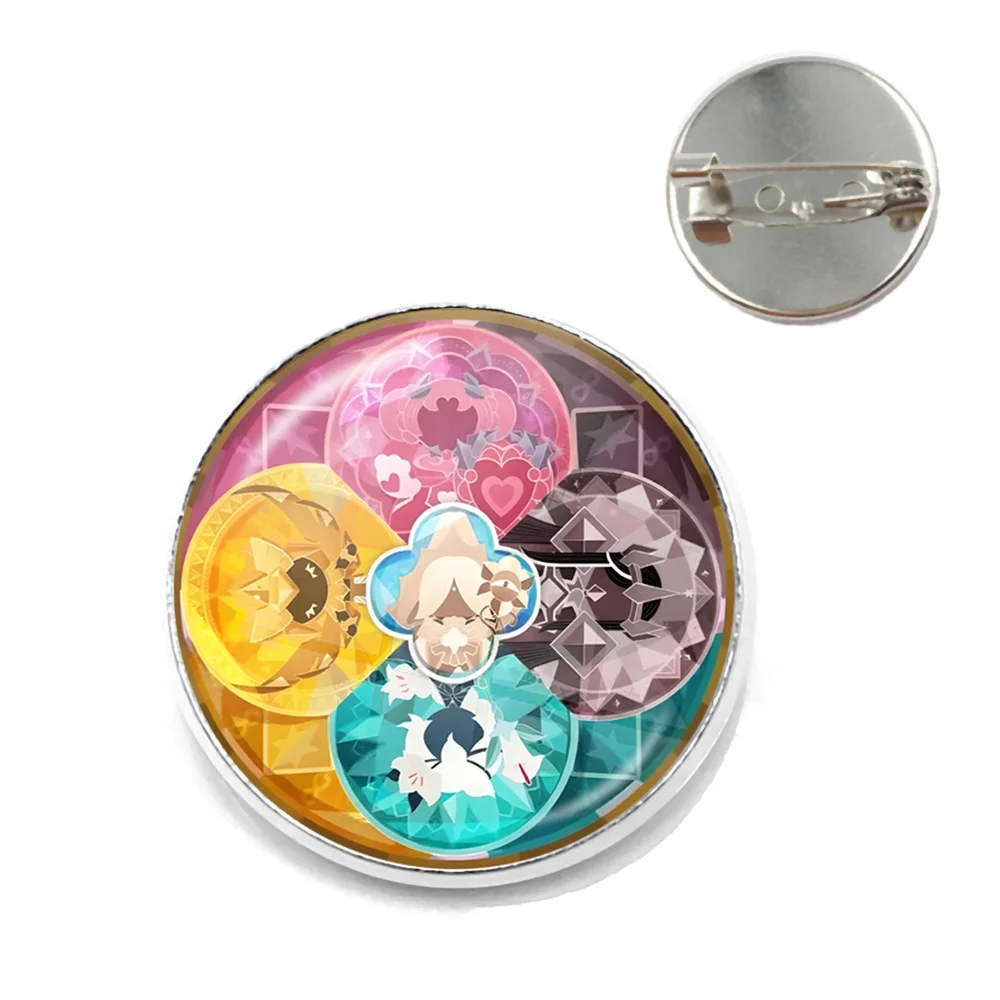Game Cookie Run Kingdom Badge Shadow Milk Cookie Pure Vanilla Cookie Handmade Brooche for Backpack Clothe Accessory Lapel Pin