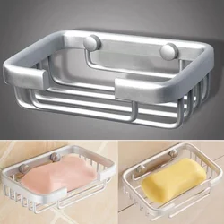 1pc Stainless Steel Soap Dishes Wall Mounted Shower Soap Holder Bathroom Storage Box Container Soap Dish Basket Tray Rack