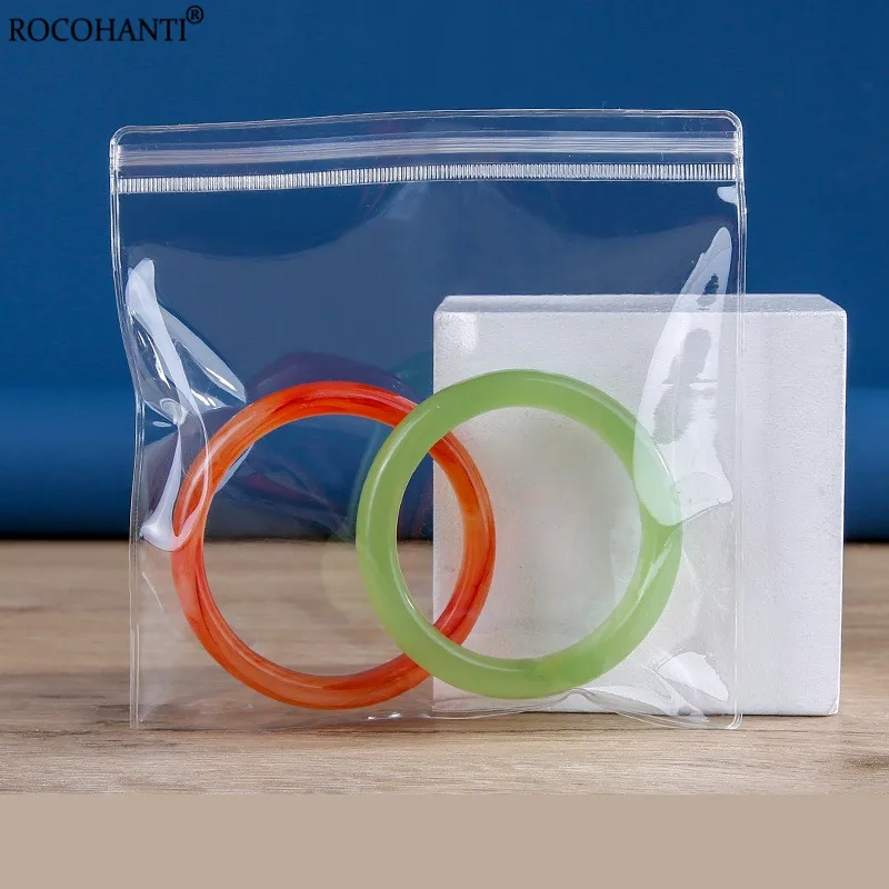 

50X Thick Clear Zip Lock Ziplock Storage Bags Transparent Plastic Zip Package Small Jewelry Packing Reclosable Poly Bag