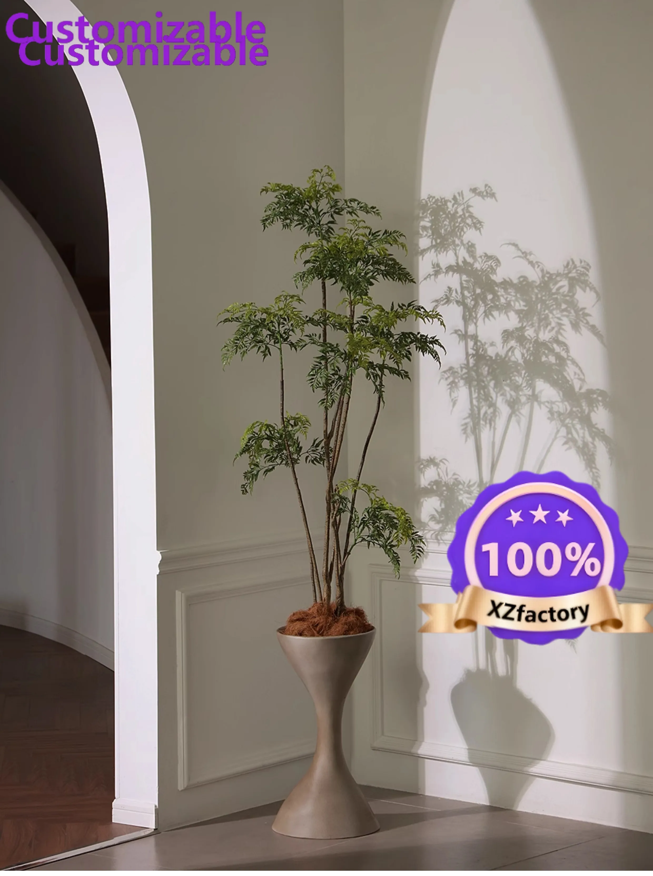 Factory Direct 2026 Top YXY Vaso da terra in legno massello extra large, ornamento per soggiorno, decorazione per composizioni f