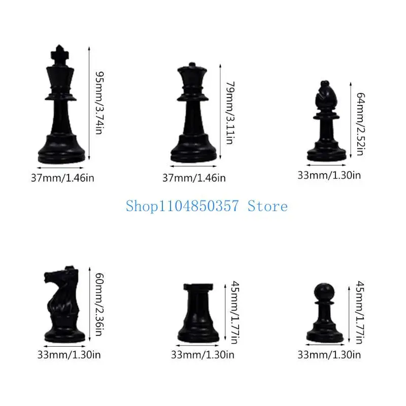32 قطعة قطع الشطرنج البلاستيكية الدولية لعبة الشطرنج بيادق تمثال قطع البطولة رجل الشطرنج ملحقات لوحة الشطرنج