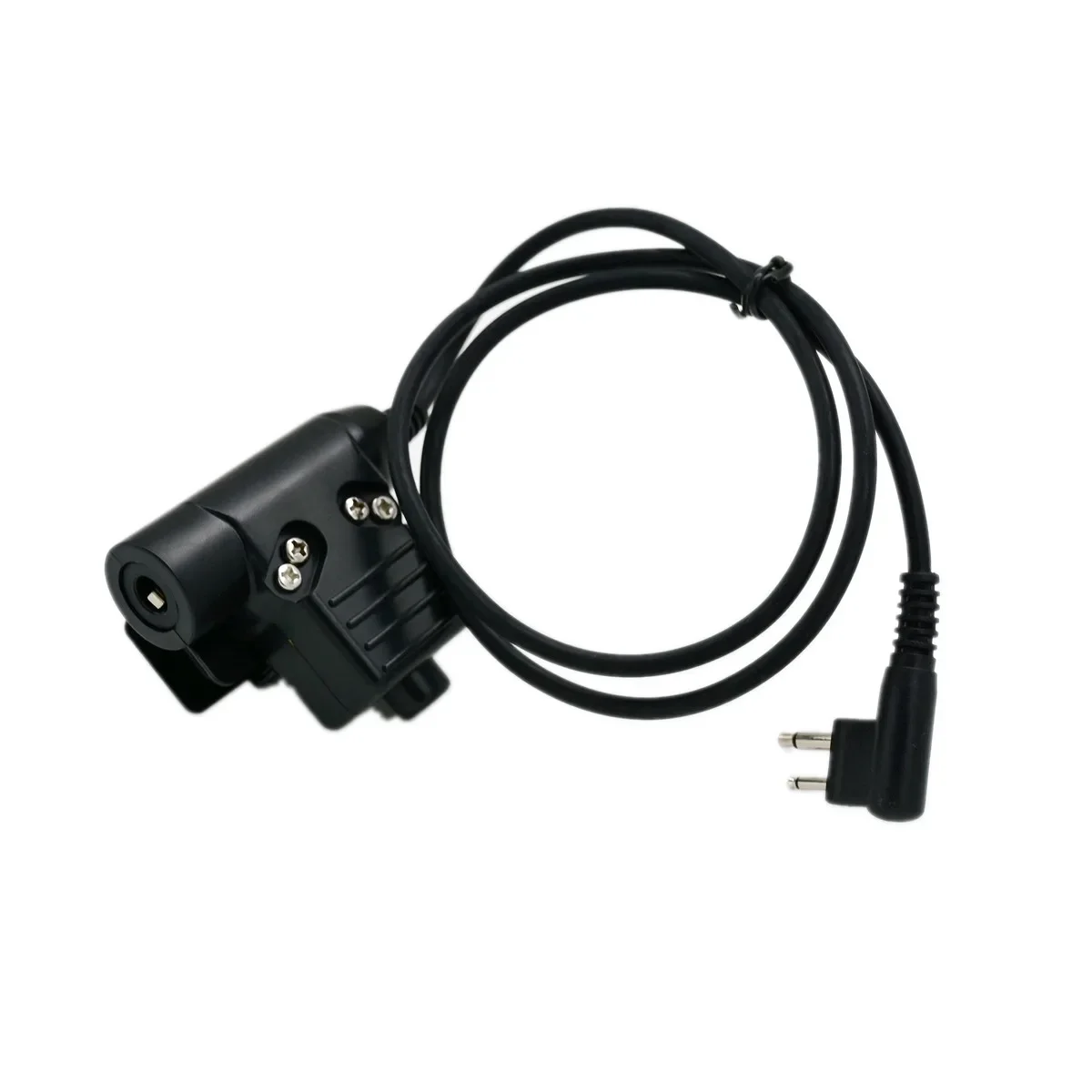 U94 PTT Sleutel Plug Headset Adapter voor Motorola Icom Yaesu Kenwood Vertex HYT HAM Radio Oortelefoon Tactische Microfoon Kabel