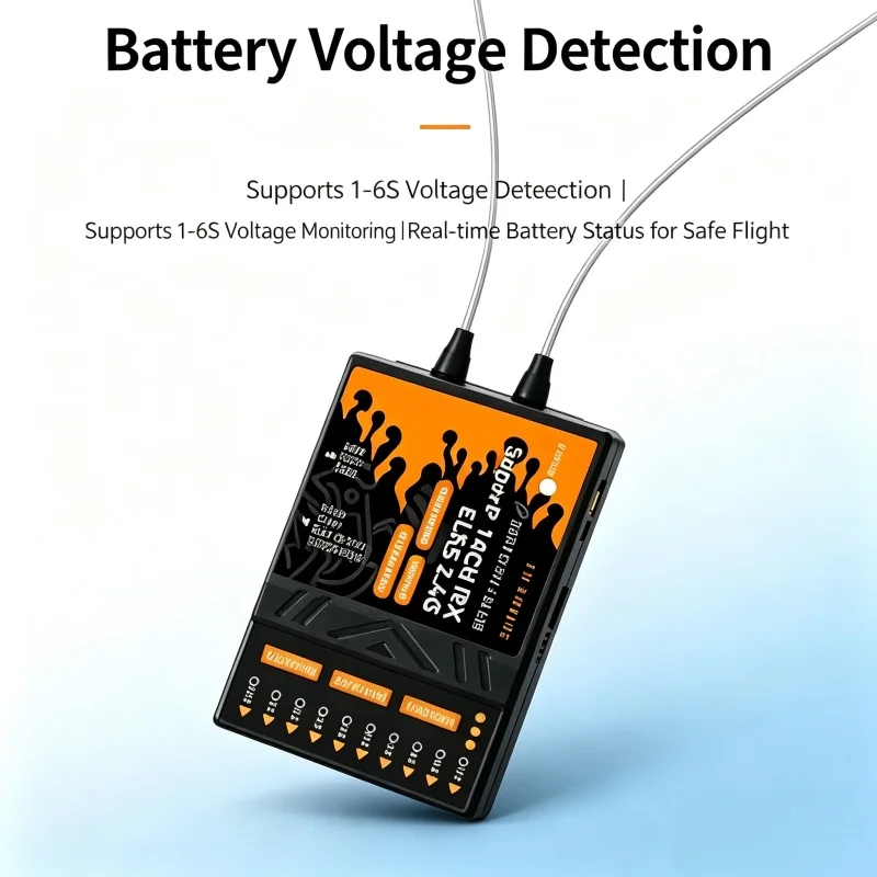 BETAFPV SuperP 14CH SuperD ELRS 915MHz 2.4GHz Diversity Receiver  Suitable for RC Multirotor and Fixed Wing FPV Drones