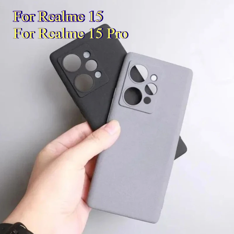 

Мягкий матовый тонкий чехол для телефона из песчаника для Realme 15 15Pro, противоударный силиконовый защитный чехол для Realme 15 Pro, бампер