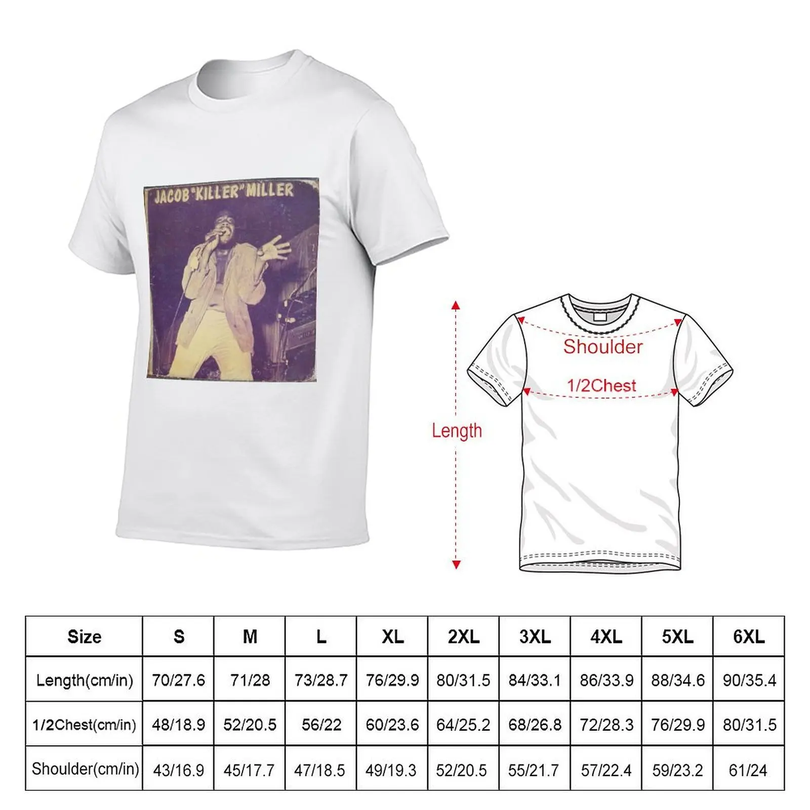 Jacob Miller, Disco Reggae Dreadlocks, Dread, Rasta, Rockers T-Shirt Fashion Pattern Printed Tee Shirt