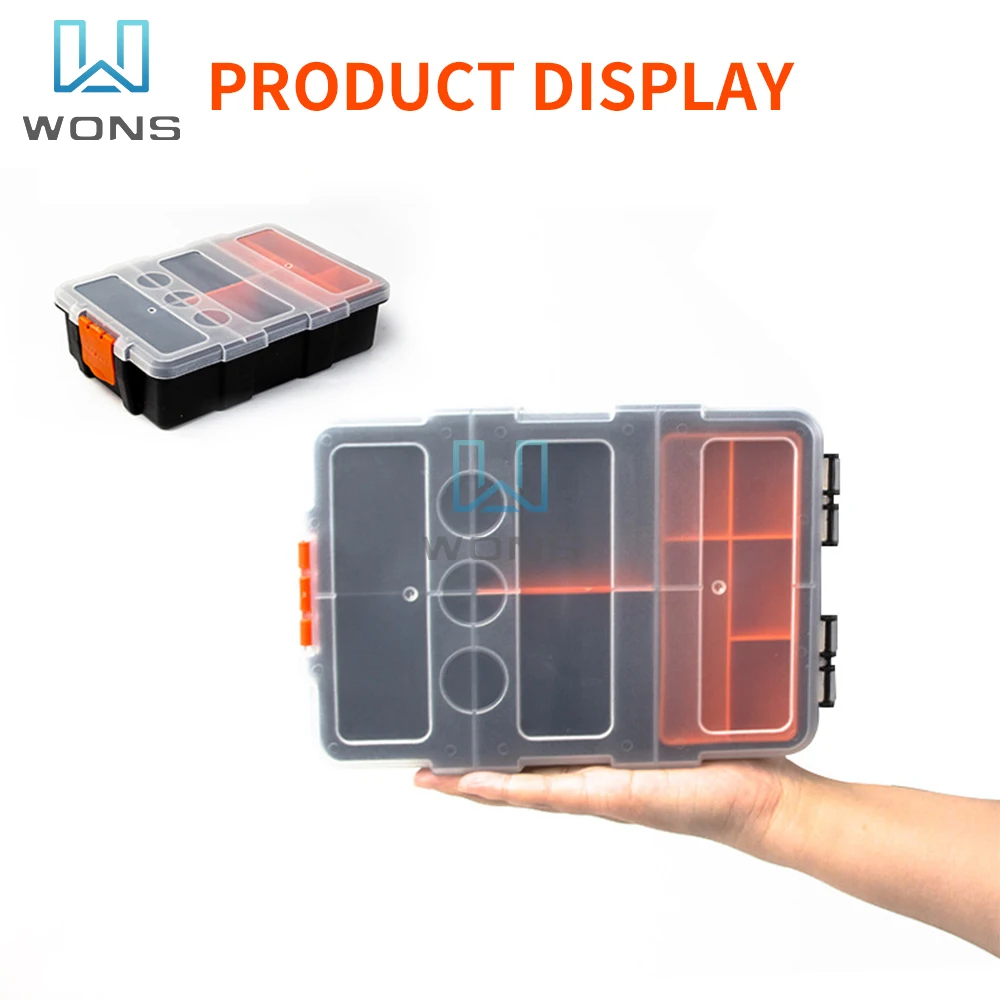 Parts Box Classification Storage Box Frosted Plastic Compartment Hardware Toolbox Multifunctional Combined Screw Component Box