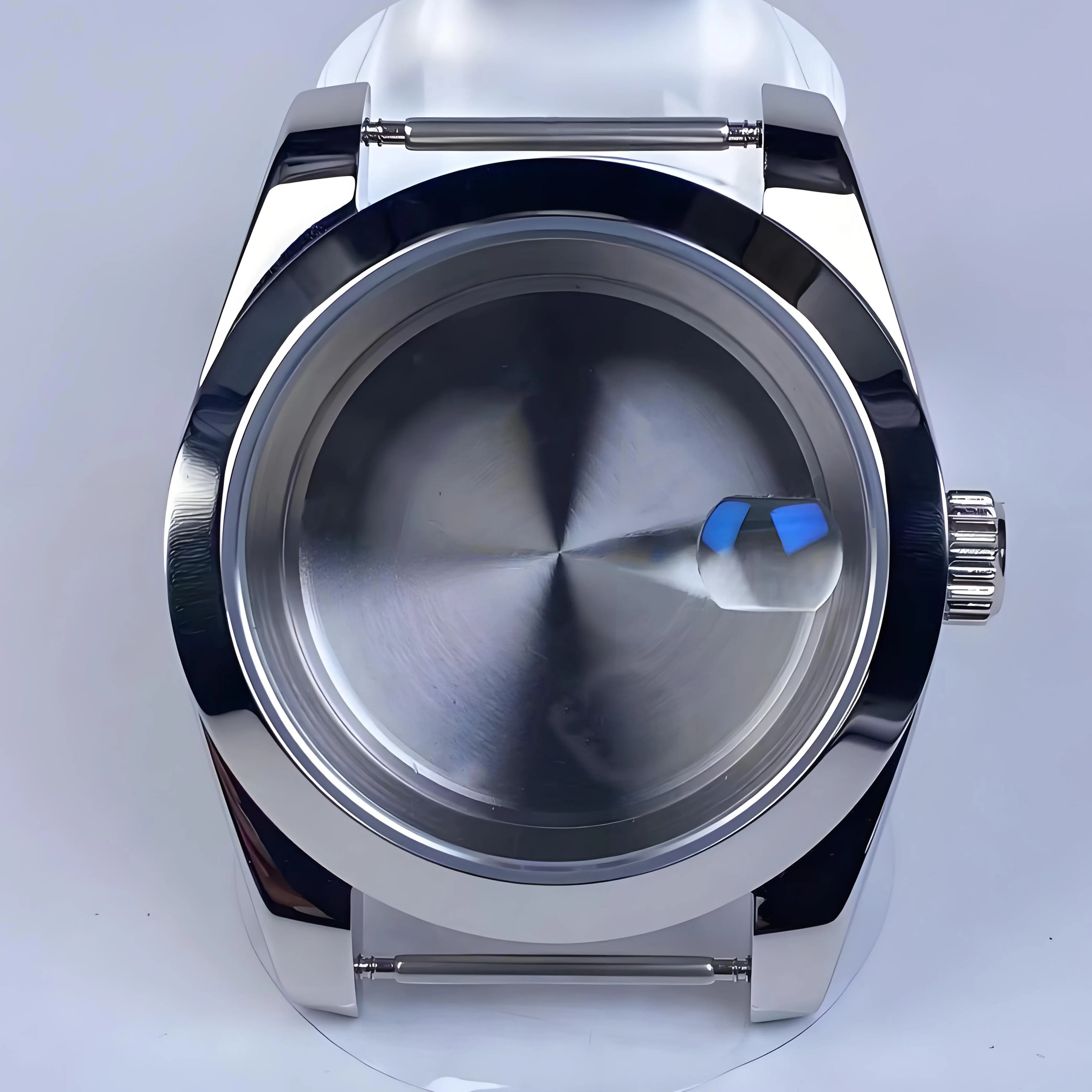 NH35 Smooth watch case Stainless Steel Sapphire Glass for NH35 NH34 NH36 Movement 28.5mm Dial Date case Watch Accessories