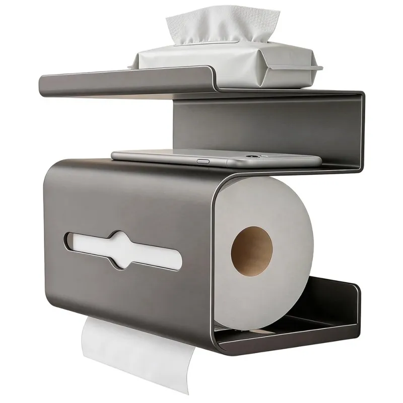 

Держатель для салфеток ABPQ-Plastic - настенный, без сверления, многослойный, для кухни и ванной комнаты