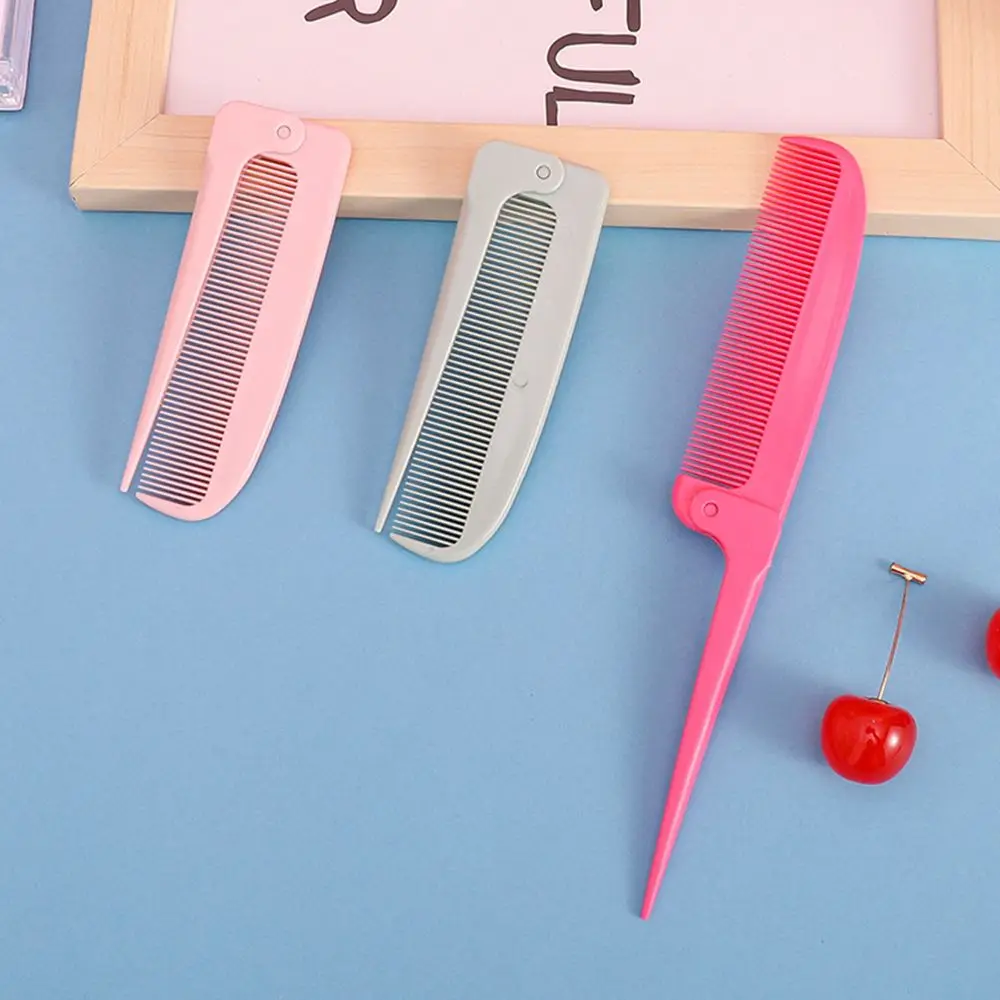 

Portable Hairdressing Salon Barber Hair Styling Tools Folding Hair Comb Pointed tail Hair Brush Head Massager Hair Dye Brush