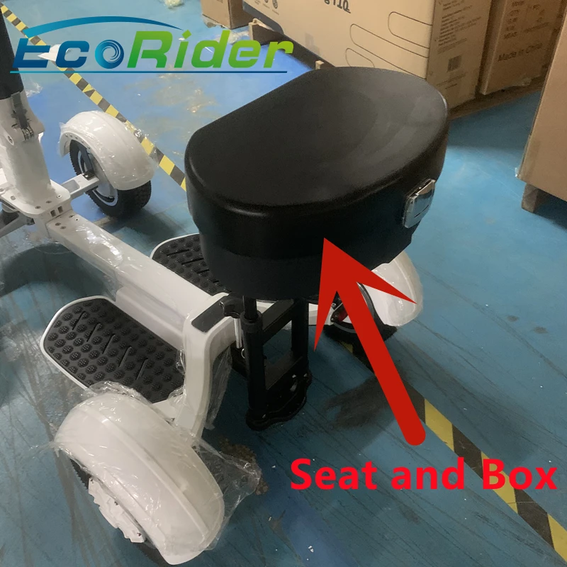 Ecorider E7-1 Golf Scooter Seat Non-destructive installation Aldult Water Proof Seat Storage Trunk