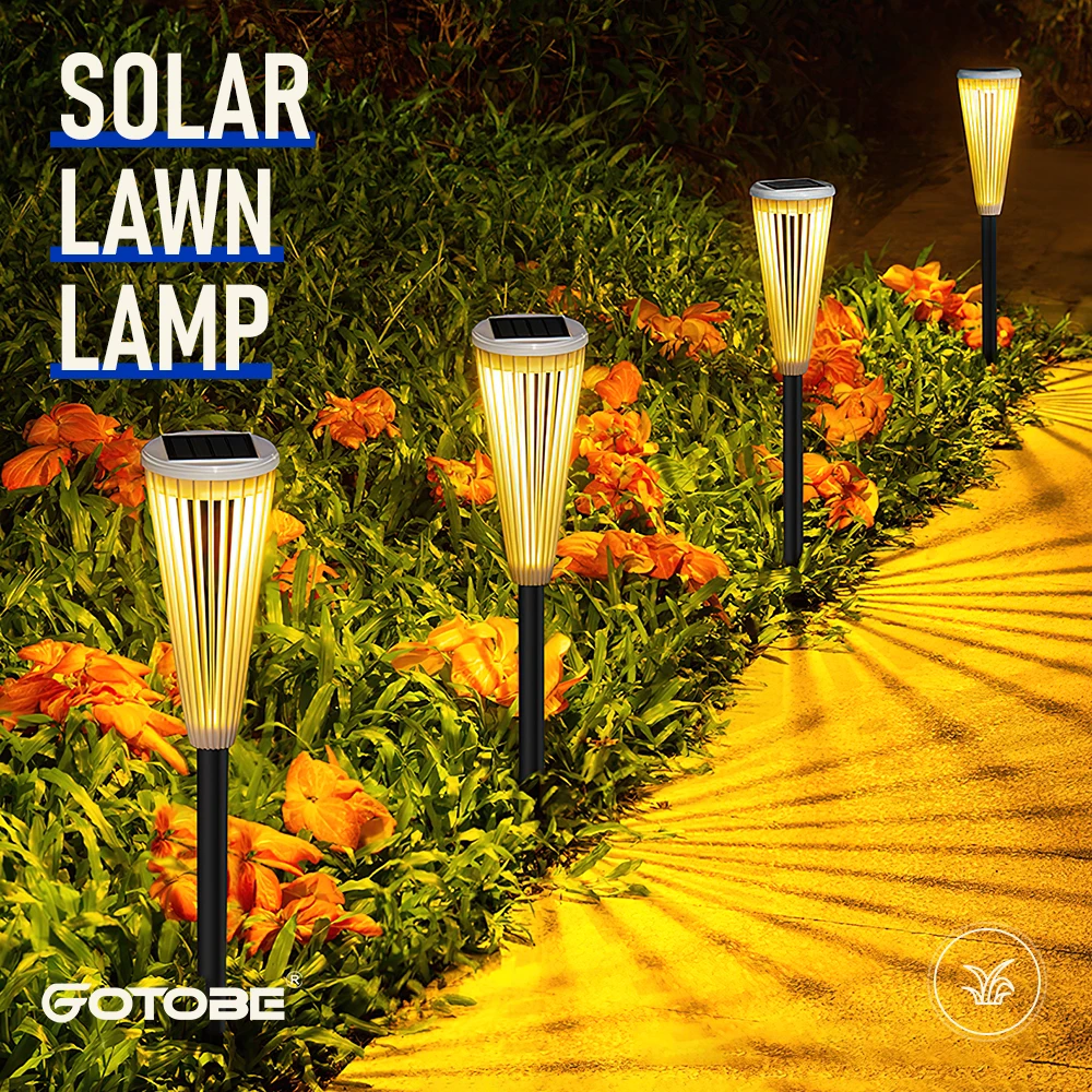 

Outdoor LED Solar Lamp Waterproof Light Control Garden Decoration Projection Courtyard Passage Landscape Gardening Lawn Lights