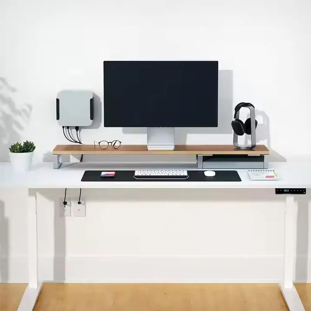 For 2024 Mini M4 Pro Monitor Mounting Bracket Under-table Dissipation Bracket Iron Metal Pad Installation He Q9t9