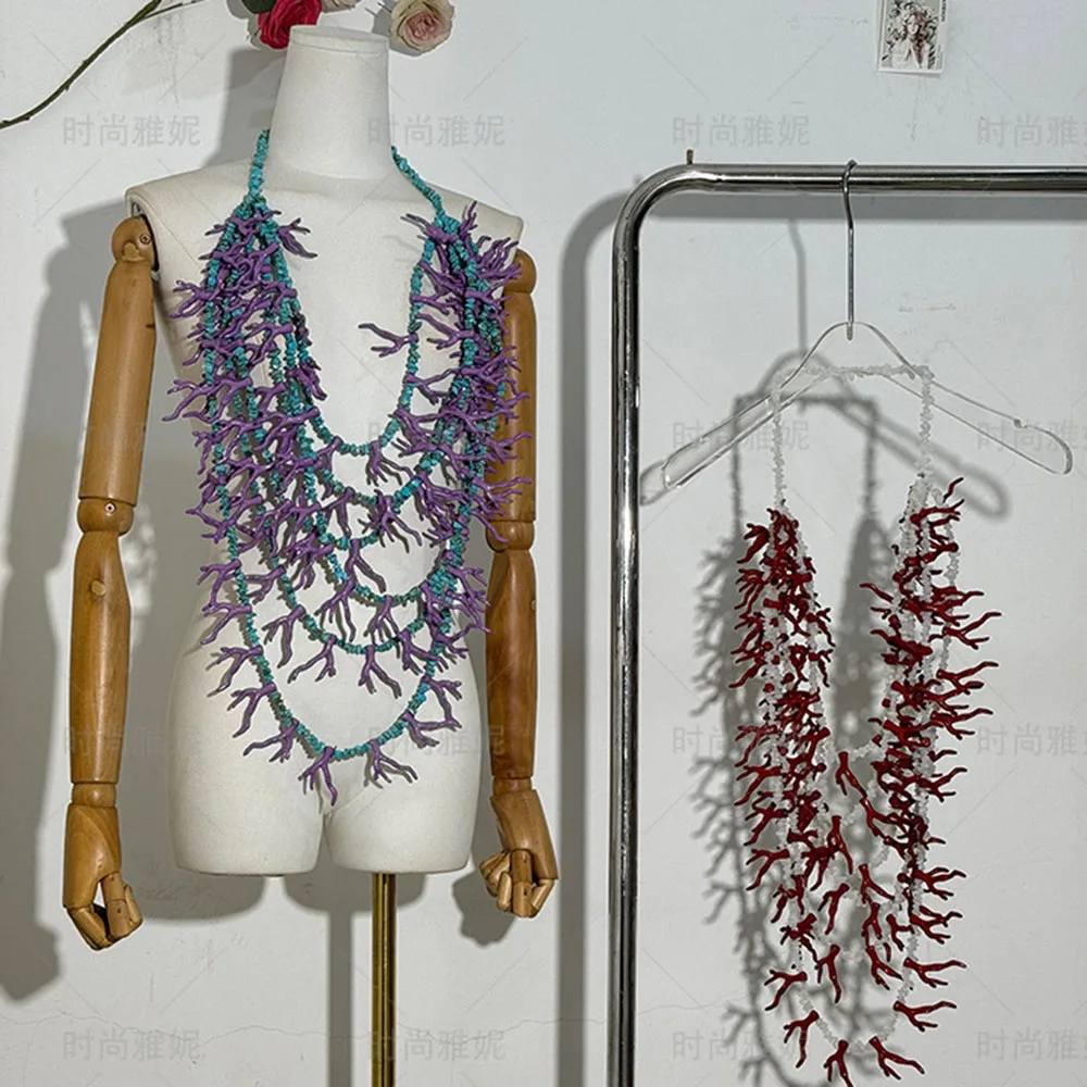 

Накидка на шею и плечи для костюма/свадебного платья с бисерной вышивкой, имитацией кораллов и блестящими элементами, для выступлений, сверхпрочная