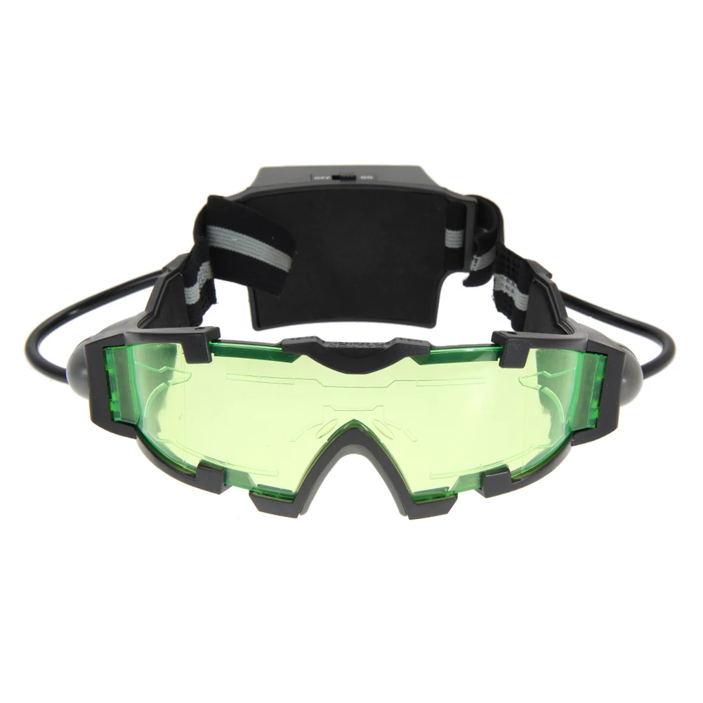

Night Vision Goggles Night Vision Glasses Adjustable Camping Gear Gadgets Windproof Light Up Green Goggles for Kids Boys Girls