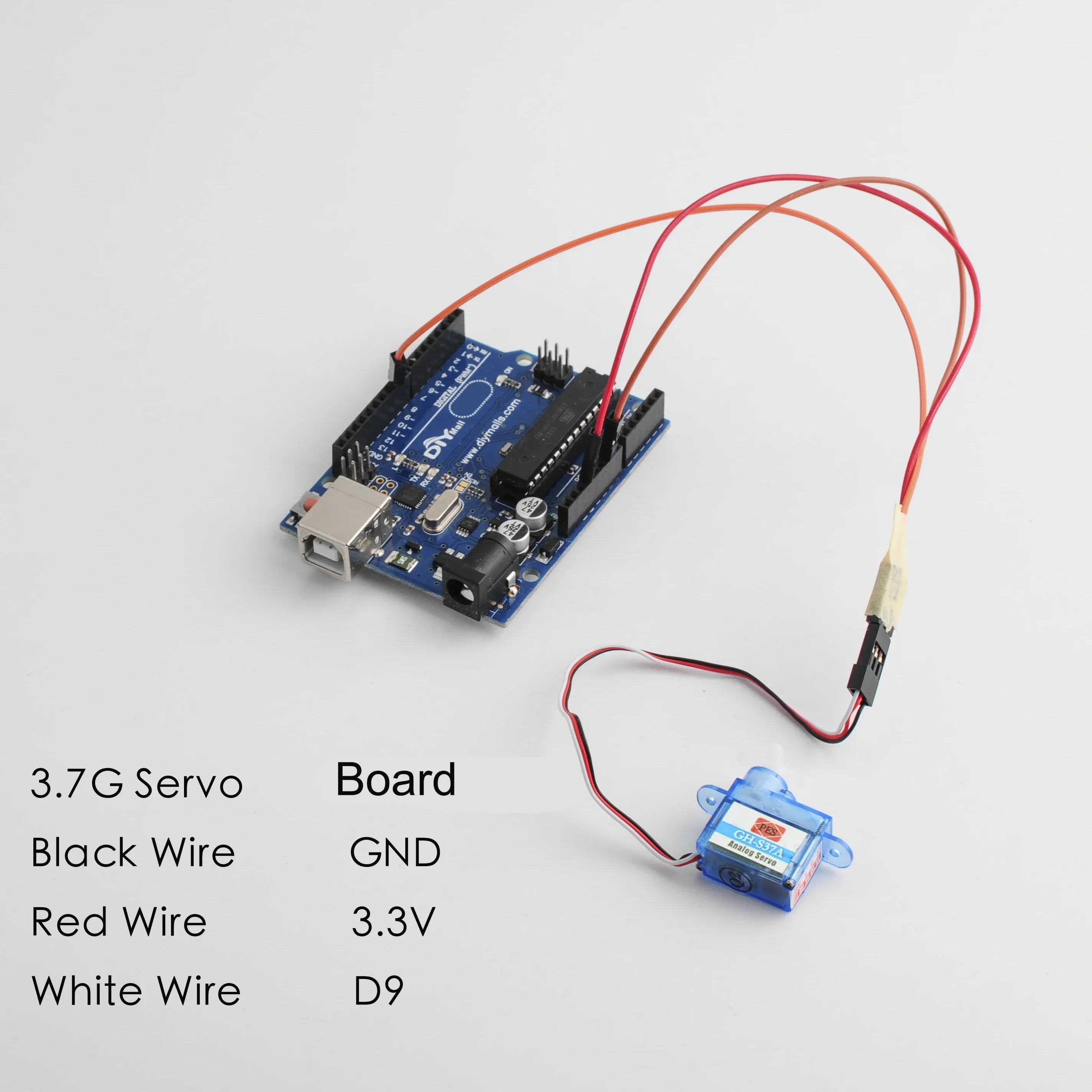 10pcs GH-S37D 3.7g Micro Servo Super Light for Control Aircraft Flight Direction Rc Plane Helicopter Boat Car Trex 250