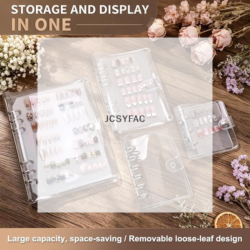 /JCS/1/3Pcs Set Nail Art Storage Exhibition Album DIY Simple Nail Art Storage Tool Nail Display Organizers For Nail Art Tools