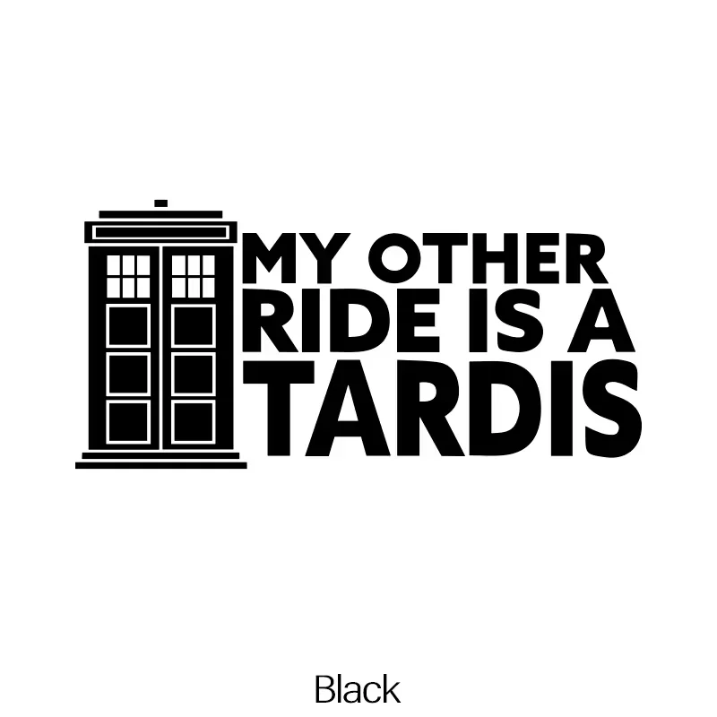 My Other Ride Is A Tardis Car Stickers Car Body Window Bumper Waterproof Vinyl Decal Auto Sticker Car Accessories