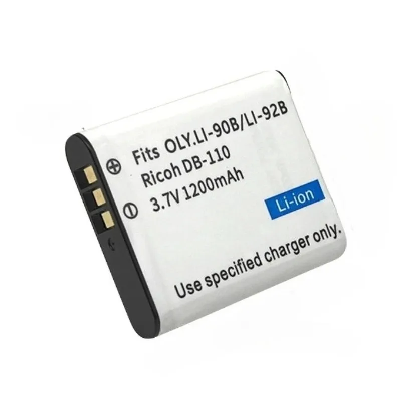 3.7V 1200mAh DB-110 Battery For Ricoh GRⅢ G900 WG-6 GR3 GRⅢ X GR3X Olympus TG6 TG5 TG4 TG3 TG2 TG1 XZ-2 SP100EE Camera IN STOCK