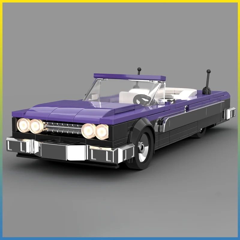 NIEUWE MOC Lowrider Stadsauto Snelheidskampioen Klassieke auto Bouwstenen Jongen DIY Racing Model Kinderspeelgoed Cadeau Technisch blok