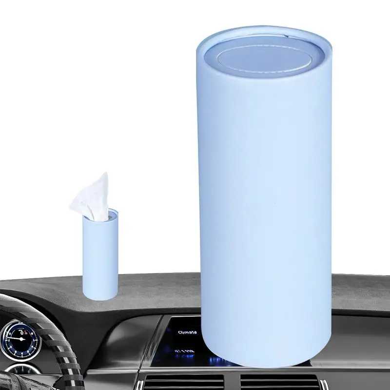 Car Tissue Dispenser Refillable Facial Tissue Box With 40 Tissues Portable Car Accessories Durable Tissue Cover For Tissue