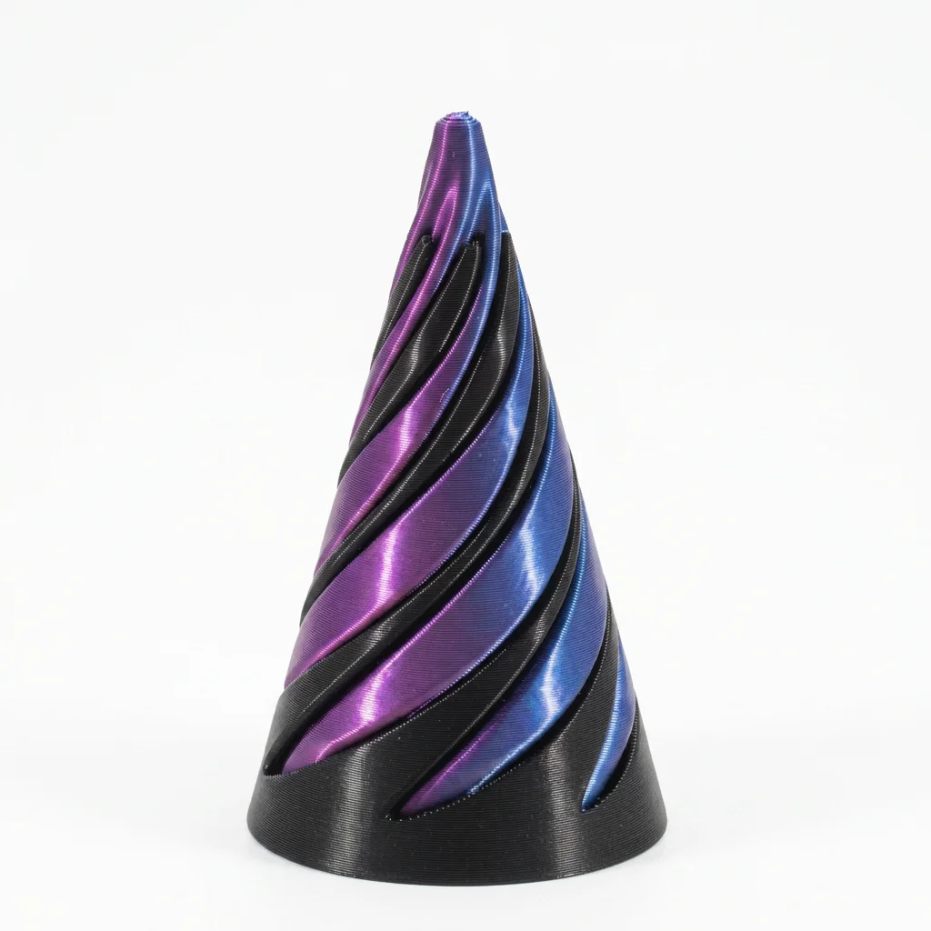 Dual Color Vortex Toy 3D Printed Spiral Fidget Toy Stress Relief Desk Decor Kids Adults Creative Gift