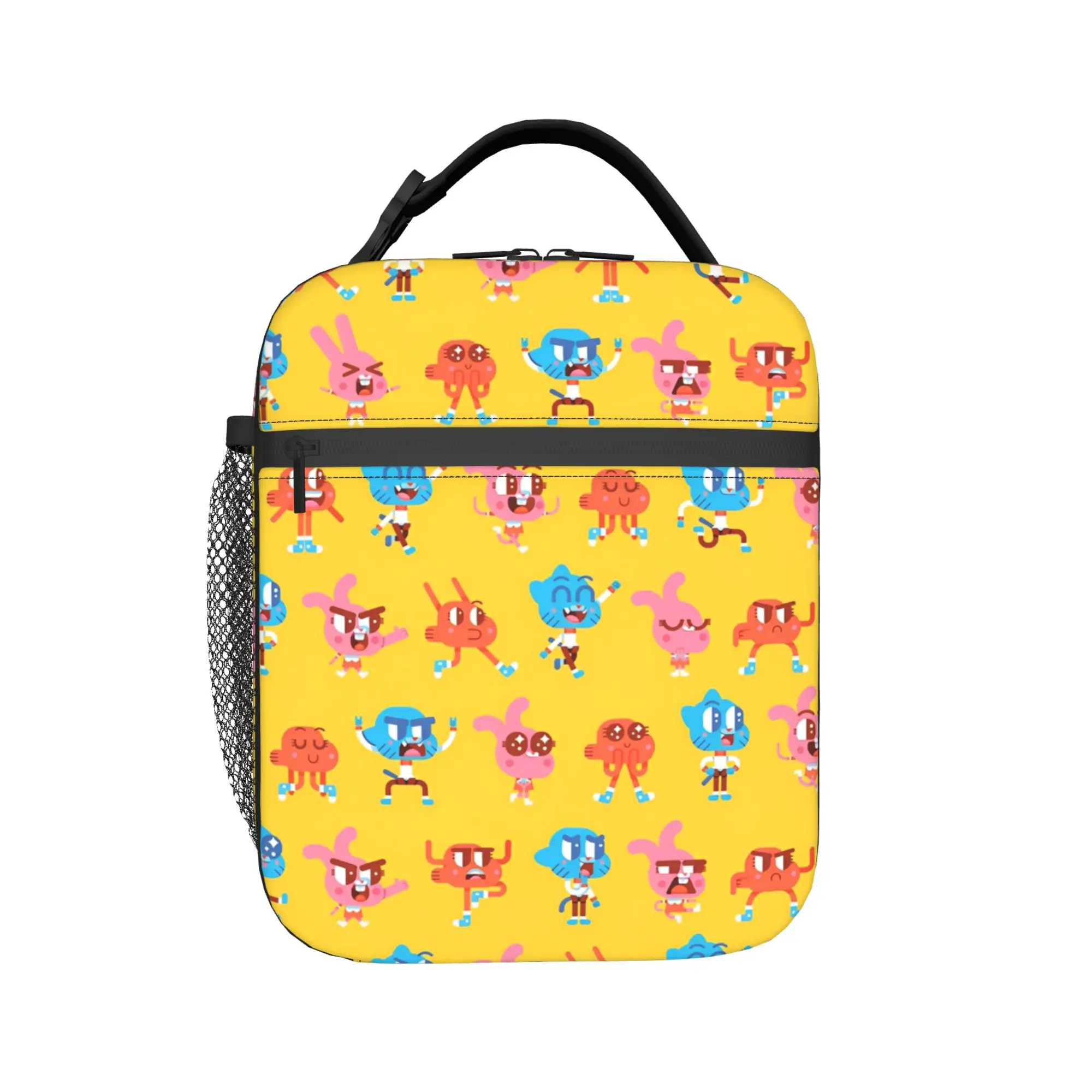 Gumballs Insulated Lunch Bags Cooler Bag Reusable,Lunch Container Video Game Leakproof Tote Lunch Box Bento Pouch Office  Travel