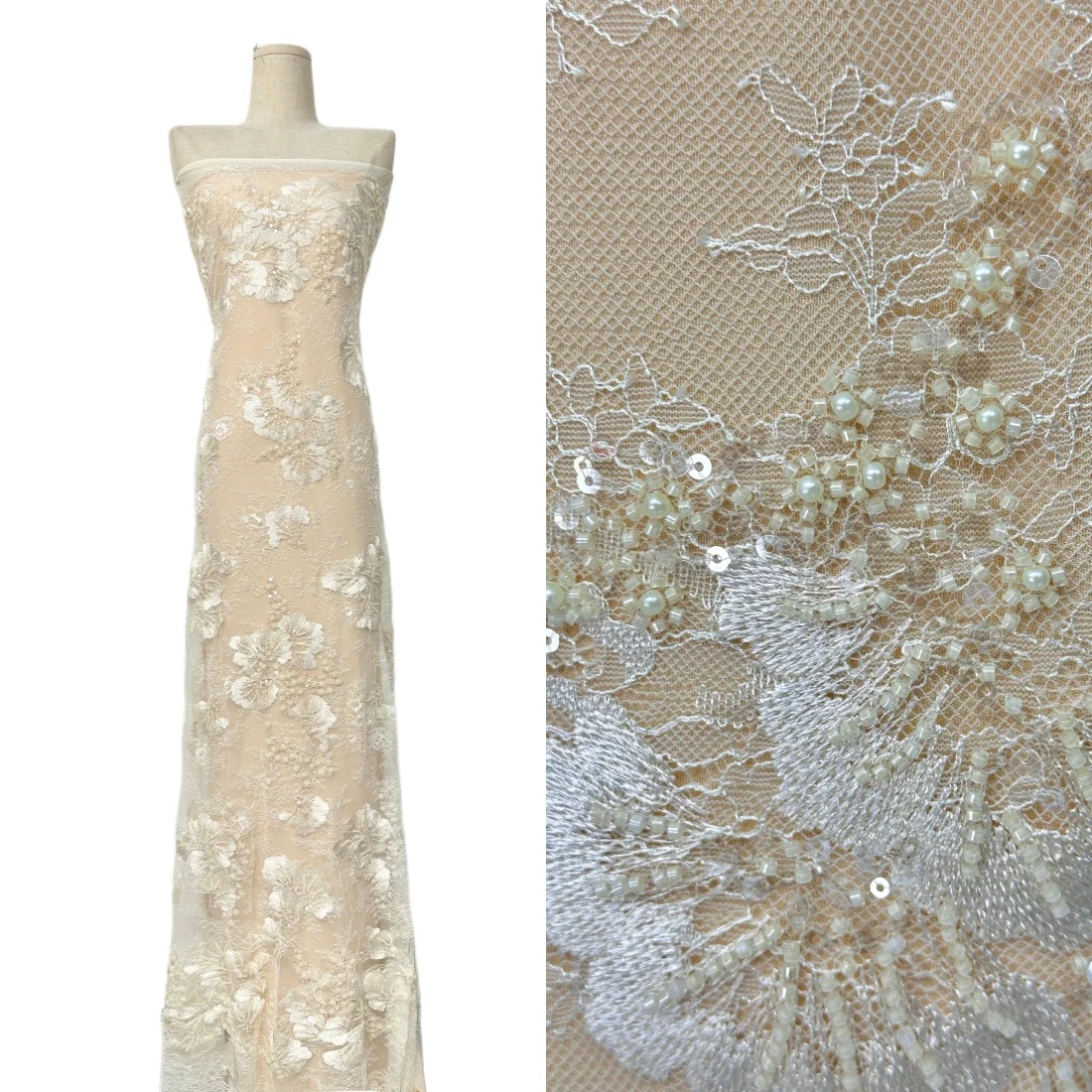

African Soft Lace Fabric 2026 Sequins Beaded Embroidery Groom Nigerian High Quality French Tulle Lace Fabric For Sewing Dress