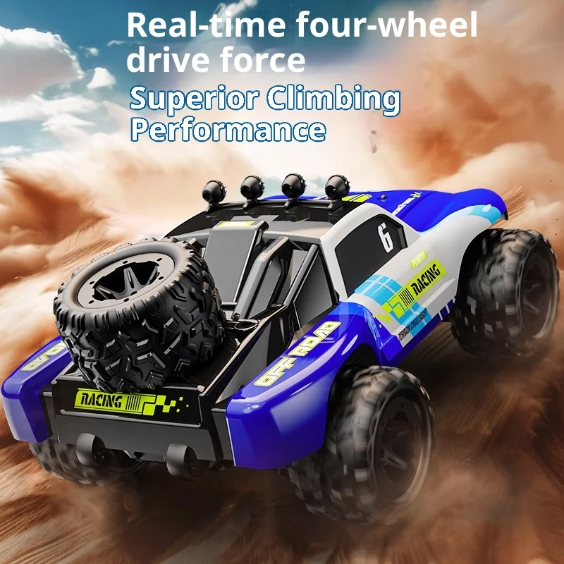 1:18 لعبة سيارة RC كاملة النطاق ذات دفع رباعي عالي السرعة للطرق الوعرة: شاحنة كبيرة زحف احترافية يتم التحكم فيها عن بعد #4