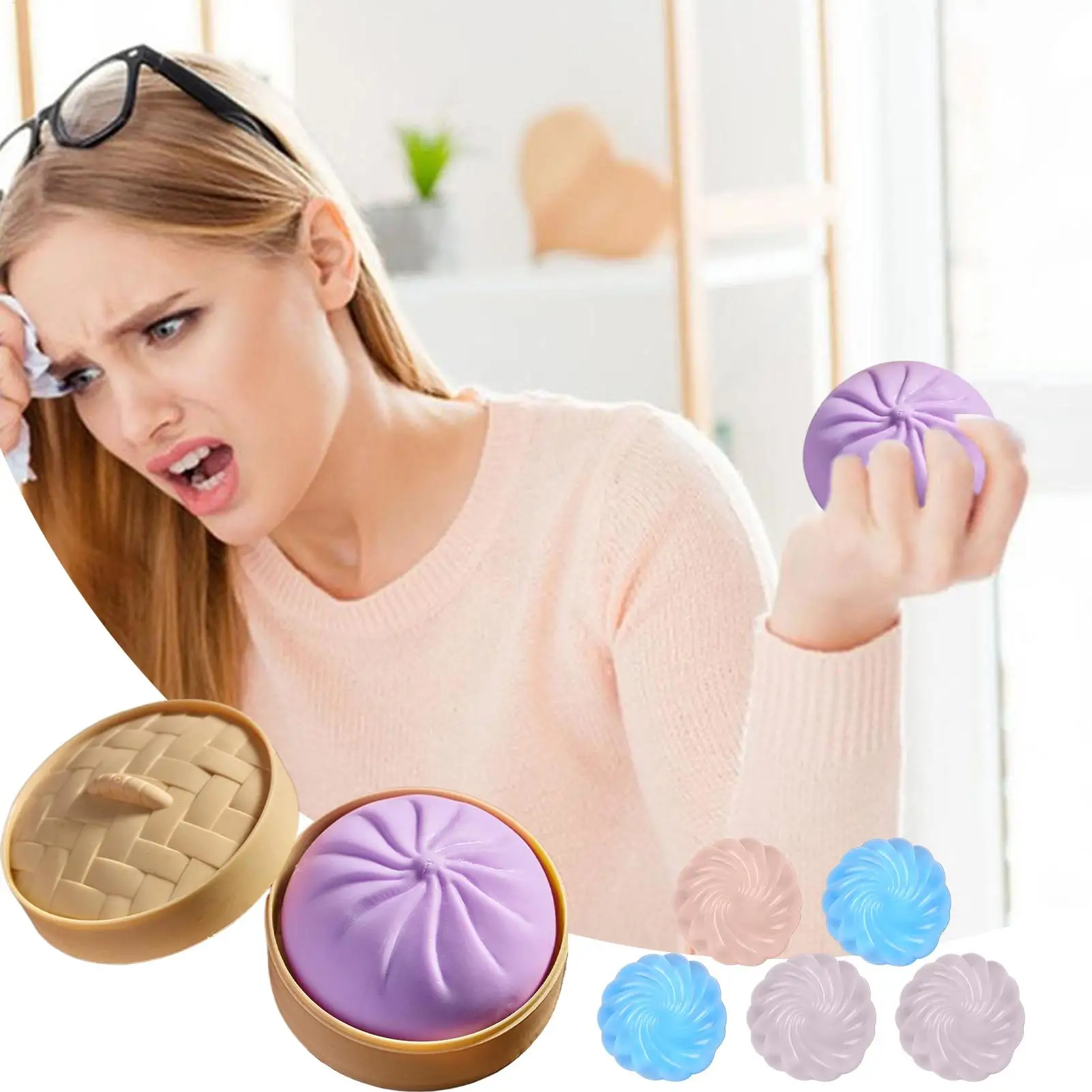 ضغط اللعب لينة واقعية العملاق تهدئة مضحك زلابية ضغط كرات اليد ألعاب متململة للبنين بنات الأطفال الكبار الطلاب #2