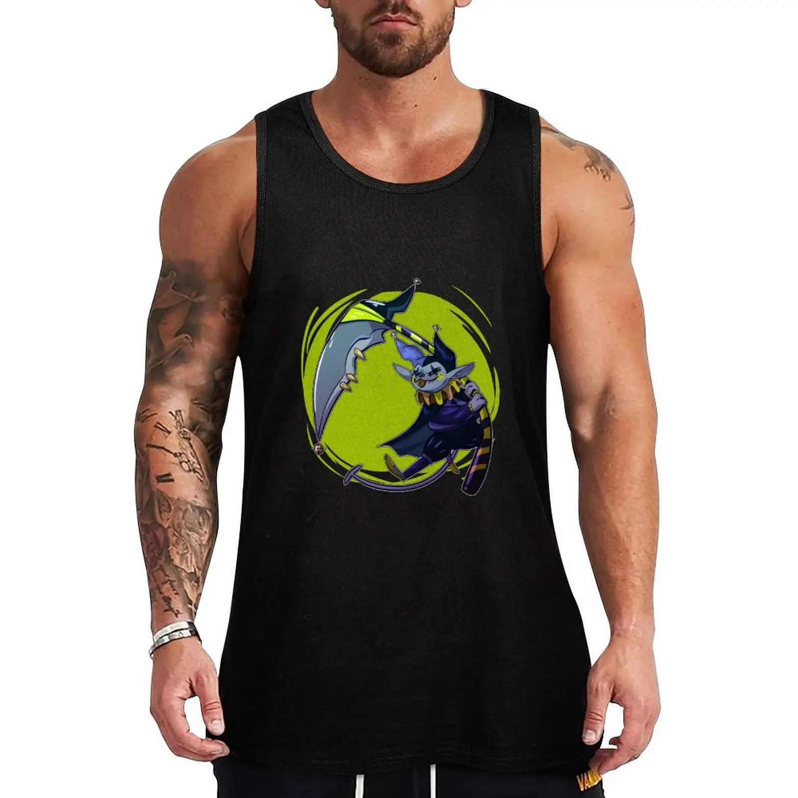 Deltarune - Jevil sticker Tank Top Vest for boy Male clothes bodybuilding t shirt