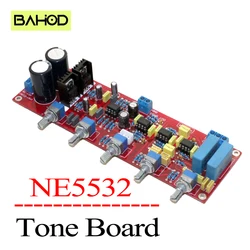 BAHOD NE5532 Subwoofer Preamplifier Board HiFi 2.1 Tone Preamp Volume Control Adjustment Low Pass Filter Board Dual AC12V