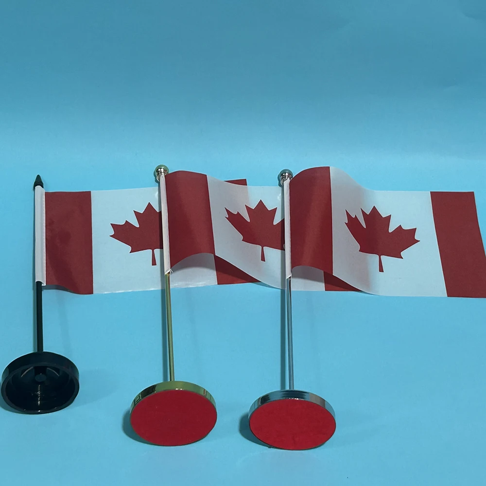 (SKY FLAG) Office Desk Flag Of Canada Flag 14x21cm Canadian National Flag Desk Ornaments Flags