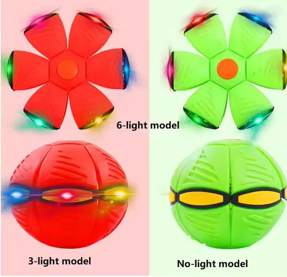 لعبة كرة الصحن الطائرة القابلة للتحويل للأطفال، لعبة تهوية سحرية للاستخدام الداخلي والطفل، لعبة كرة مرنة ممتعة للكلاب الأليفة