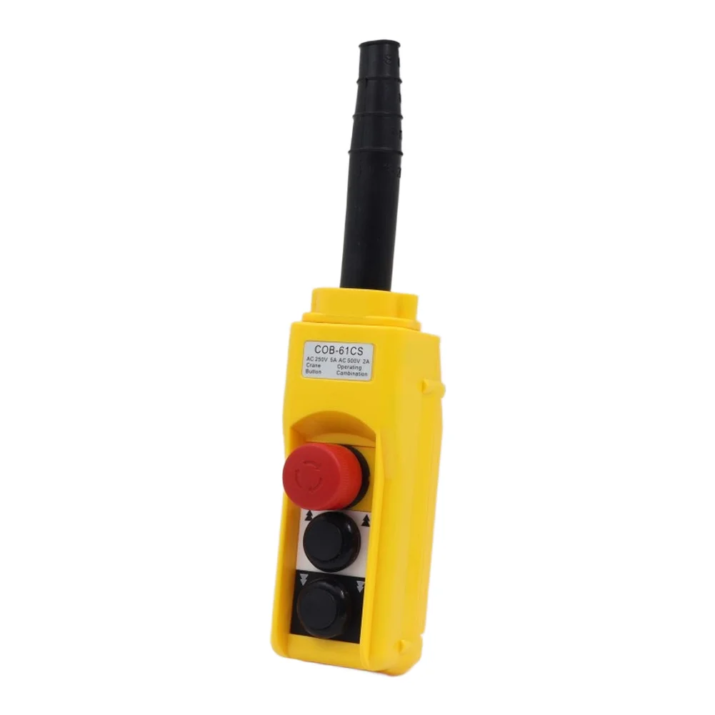 クレーン制御ボタン用防水仕様-cob-61cs-ホイストハンドル用-直径61mm-250v-500v-ip定格-プラスチックハウジング