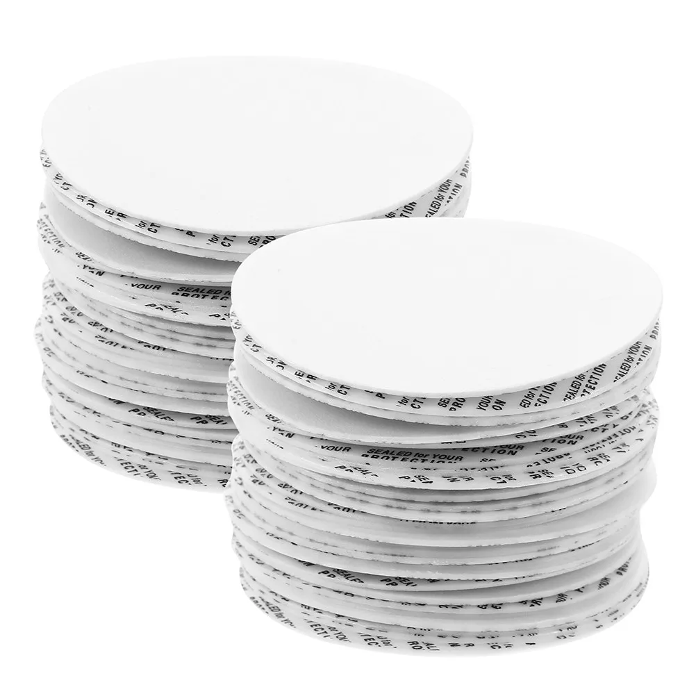 100Pcs Mason Jar Sealing Inserts Pressure Sensitive Cap Liners 60Mm Wide Mouth Glass Bottle Seals Food Storage Containers Leak