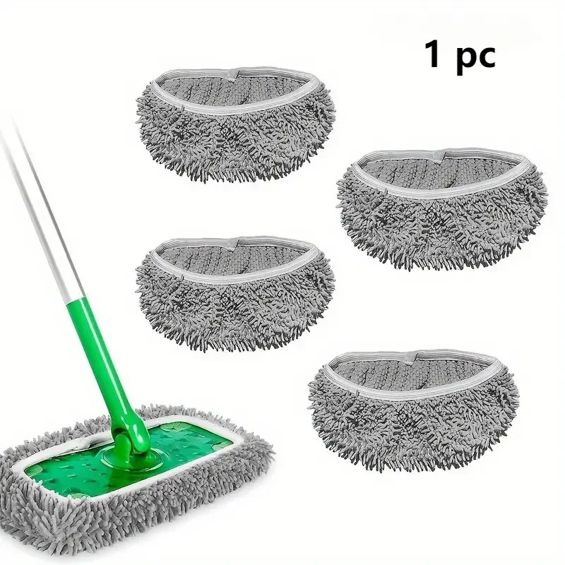 4 Pack Reusable Dry Sweeping Cloths Microfiber Wet Mop Pads Compatible with Swiffer Sweeper Mop Replacement