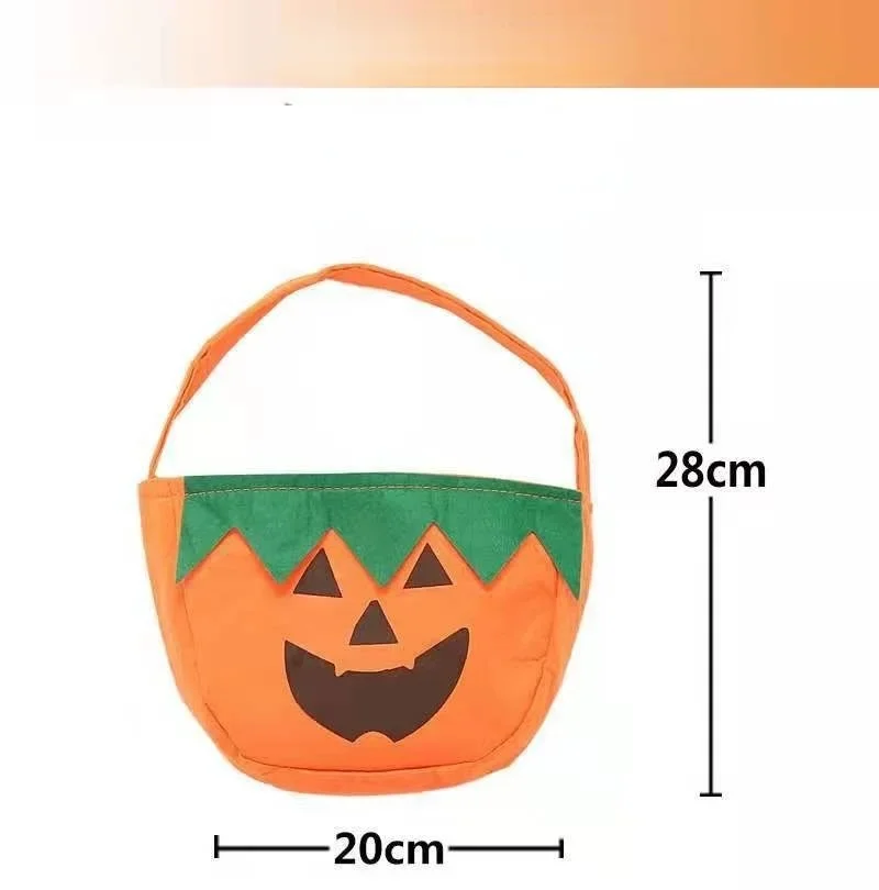 Adult Children  Party Masquerade Show Cute Funny Personality Pumpkin Costume Hat Bag Boys Girls Orange  Cosplay Halloween