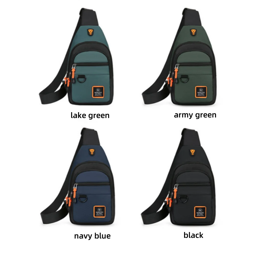 Fashion Men's Chest Bag Handbag Lightweight Oxford Fabric Crossbody Shoulder Bag Stylish Casual Men's Waist Packs Male Chest Bag image 4