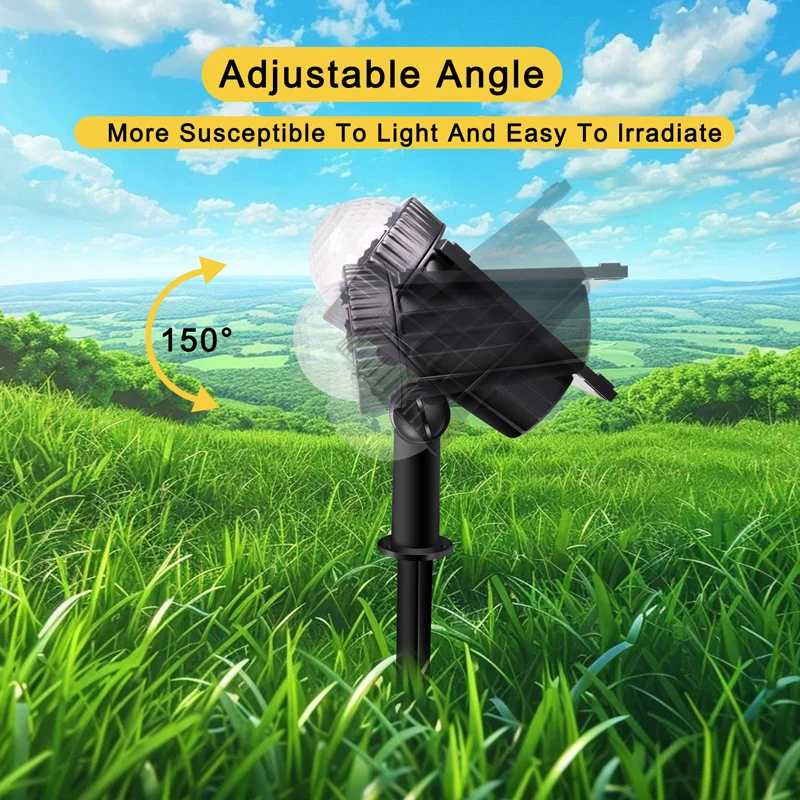 Outdoor Solar Projection Drip Light Garden Villa Lawn Spotlights Wall Washer Tree Decor Projector Lamp for Christmas Starry Sky