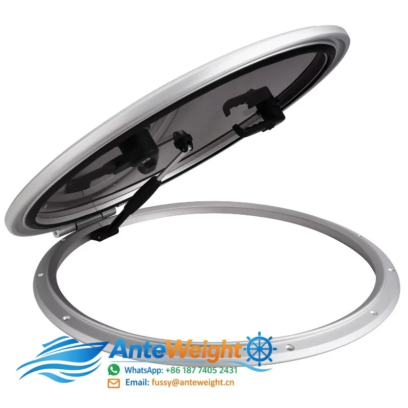 MARINE Aluminium Boat Window Acrylic Round Deck Hatch Boat Parts