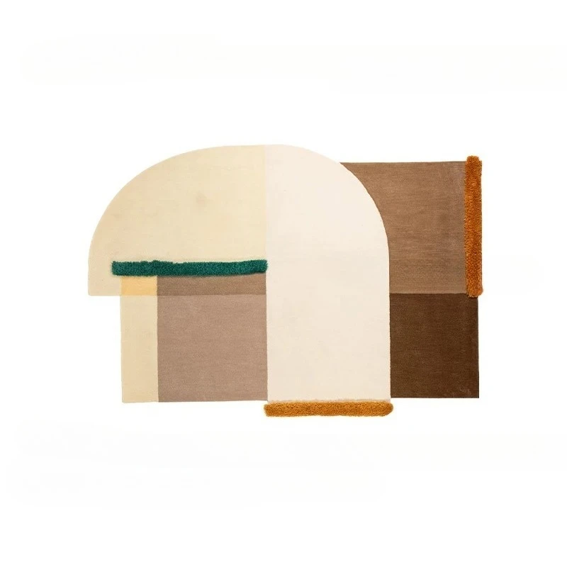 Handmade special-shaped irregular carpet mat wabi sabi living room bedroom book room bedside