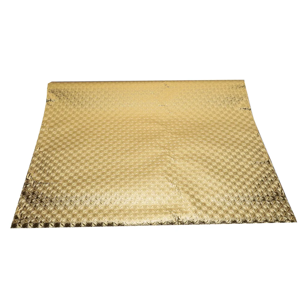 High Temperature Resistant Kitchen Waterproof OilProof Moisture Proof Self-adhesive Cabinet Mat Tile Gold Aluminum Foil Wall