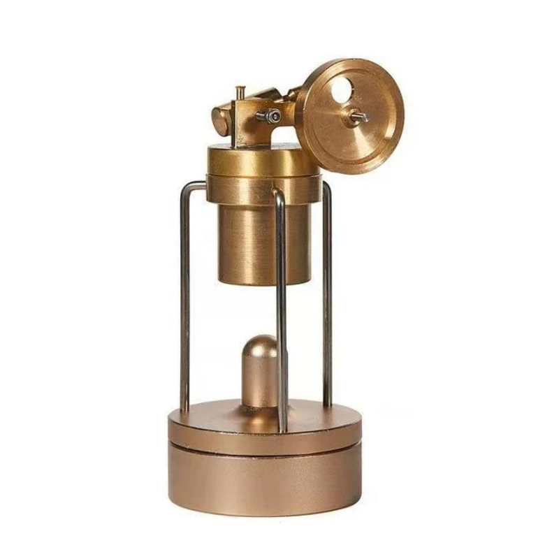 

1pcs Live Steam Engine Model with Boiler Mini Three-Legged Swing Steam Engine Model Single Cylinder Steam Engine