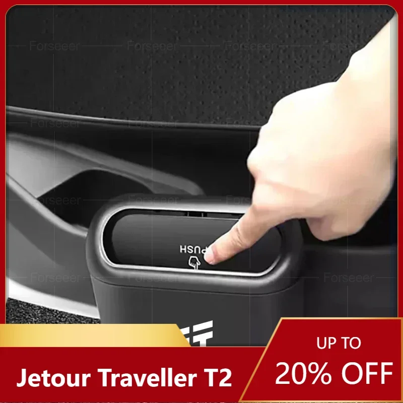 

New！cherry Jetour Traveller T2 2023 2024 Jetour T2 Accessory Car Trash Can Hanging Auto Trash Bin Storage Box Auto Interior