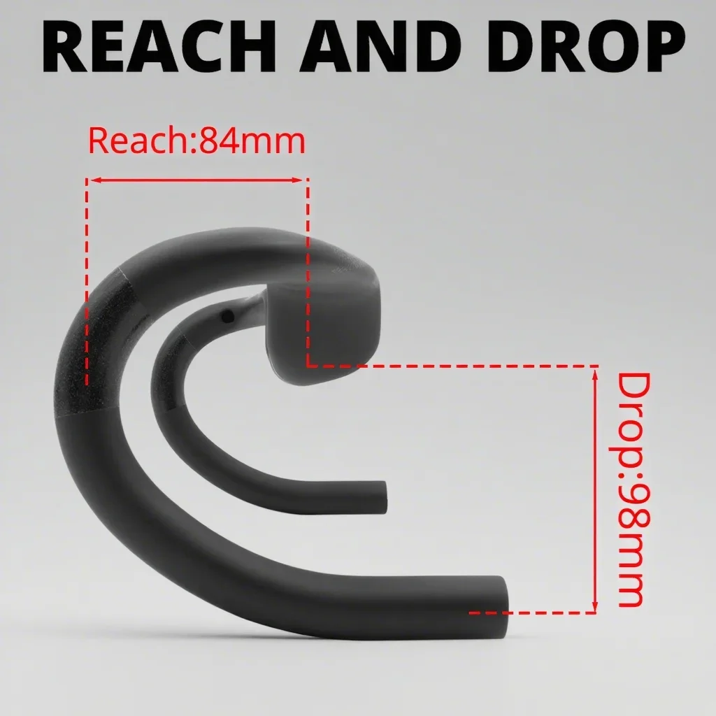 BIKE Hover Carbon Handlebar T1000 Full Carbon Rise Road Handlebar Rise 30mm Gravel Cockpit Internal Cable