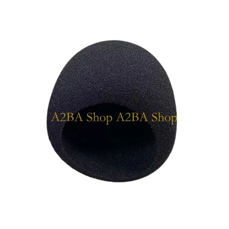 A2BA Slip on Microphone Cover, Black Foam Sponge Windscreen for Seiren V2Pro Mics, Help Reduce Plosive Noise During Streaming