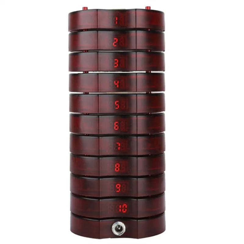 Wireless Guest Table Vibrating Call Button Waiter Buzzer Restaurant Coaster Pager Service Calling System