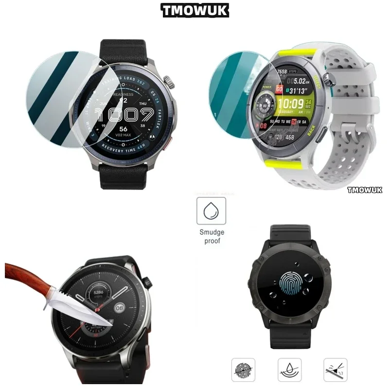 For Amazfit GTR Cheetah Pro  Balance 2 Falcon - Easy Peel Adhesive Smartwatch Film